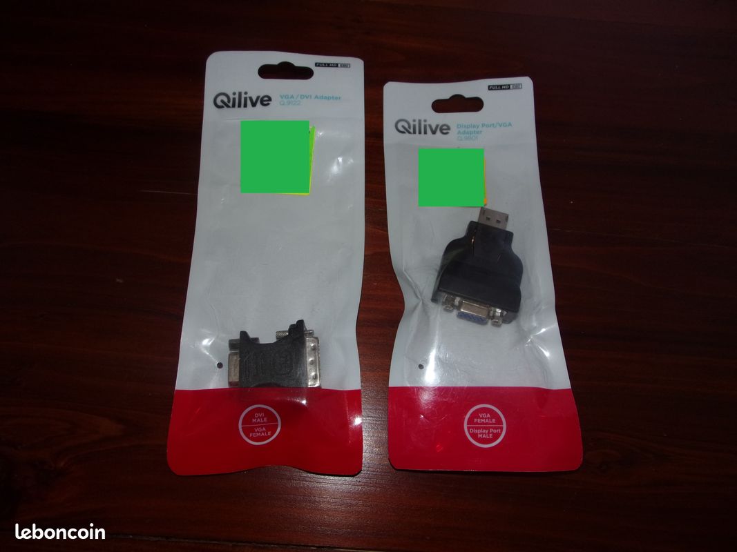 Lot adaptateur qilive q9801 q9122 neufs x2 N°65W (image 1)