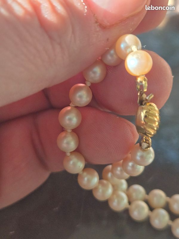 Collier Ancien De Perles - Bijou Vintage Sans Marque, Thème Perles - Occasion