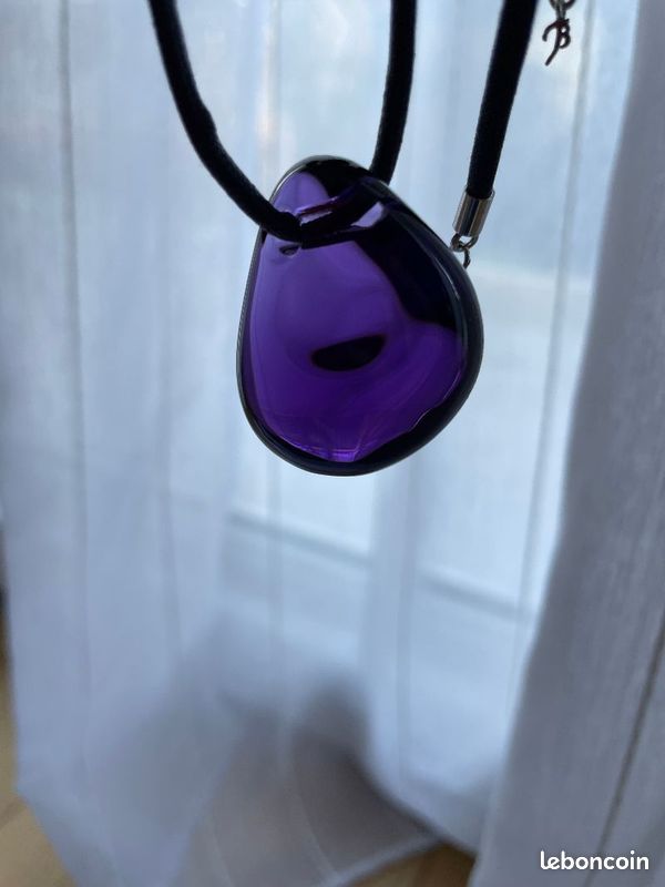 Pendentif Baccarat violet - neuf (image 1)