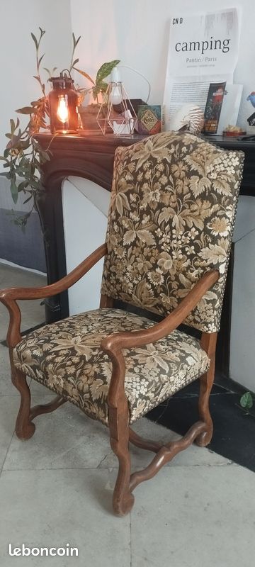 Fauteuils bois tissus (image 2)
