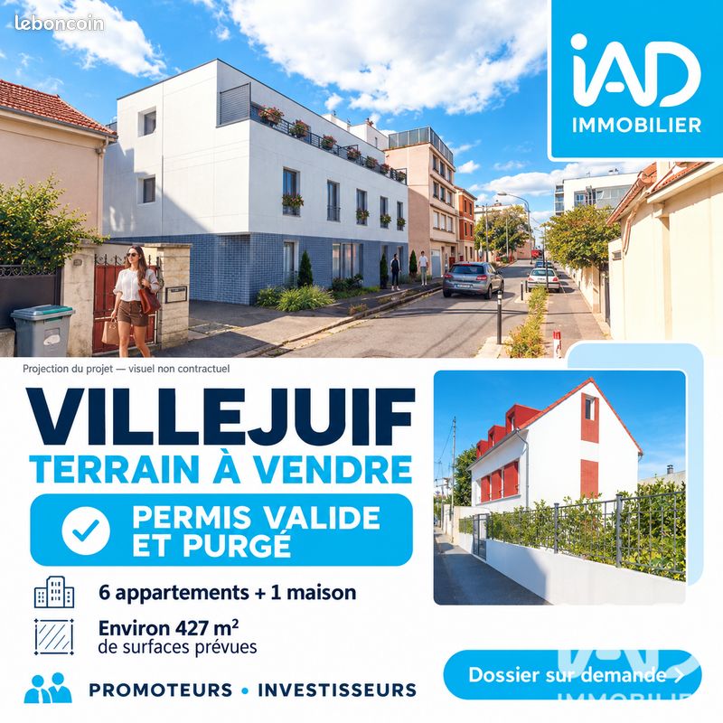 Terrain 647 m² · à Villejuif · 647 m² · 899 900 €
