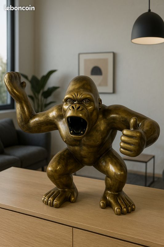 Statue singe deco divers taille haut de gamme (image 1)