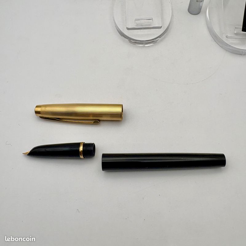 Stylo Plume Vintage Waterman Flash - Parure 2 Pièces Années 1950, Or Plaqué, Avec écrin