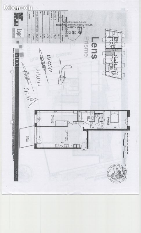 Appartement 3 pièces 68 m² · à Lens · 68,3 m² · 158 000 €