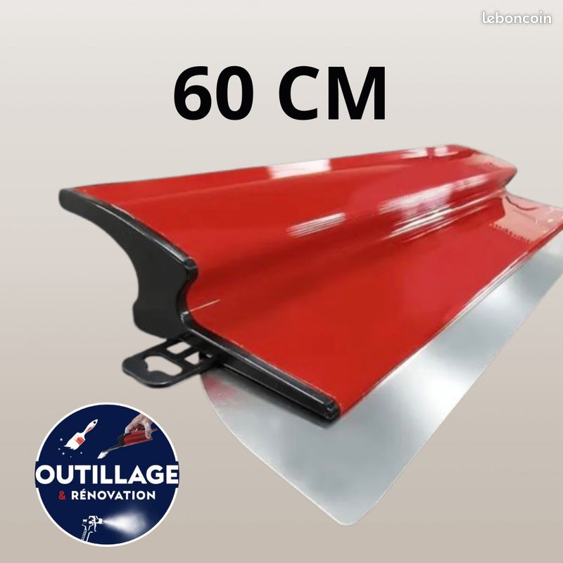 60 cm Lame à lisser inox type Parfait Liss – Spatule enduit murs Placo BA13 – Finition avant peinture – Outil rénovation maison appartement studio – Plaquiste peintre - Lisseuse et couteau a enduit (image 5)