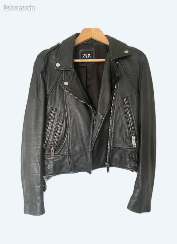 Veste Noire Zara Femme à Bascule - Taille XS, Coupe Slim, Neuve Avec étiquette
