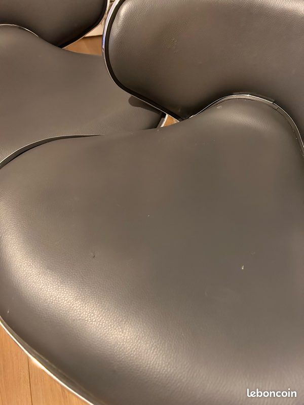 Chaise haute simili cuir (image 4)
