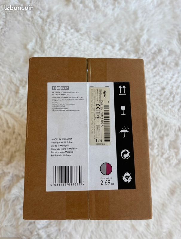 Dyson Supersonic HD15 Rose/Fuchsia – Comme neuf – Boîte + 4 embouts (image 3)