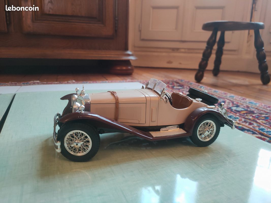 Voiture miniature de collection Mercedes Benz SSK 1928 BURAGO (image 1)