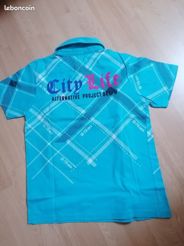 Polo turquoise Taille 12 ans (image 2)