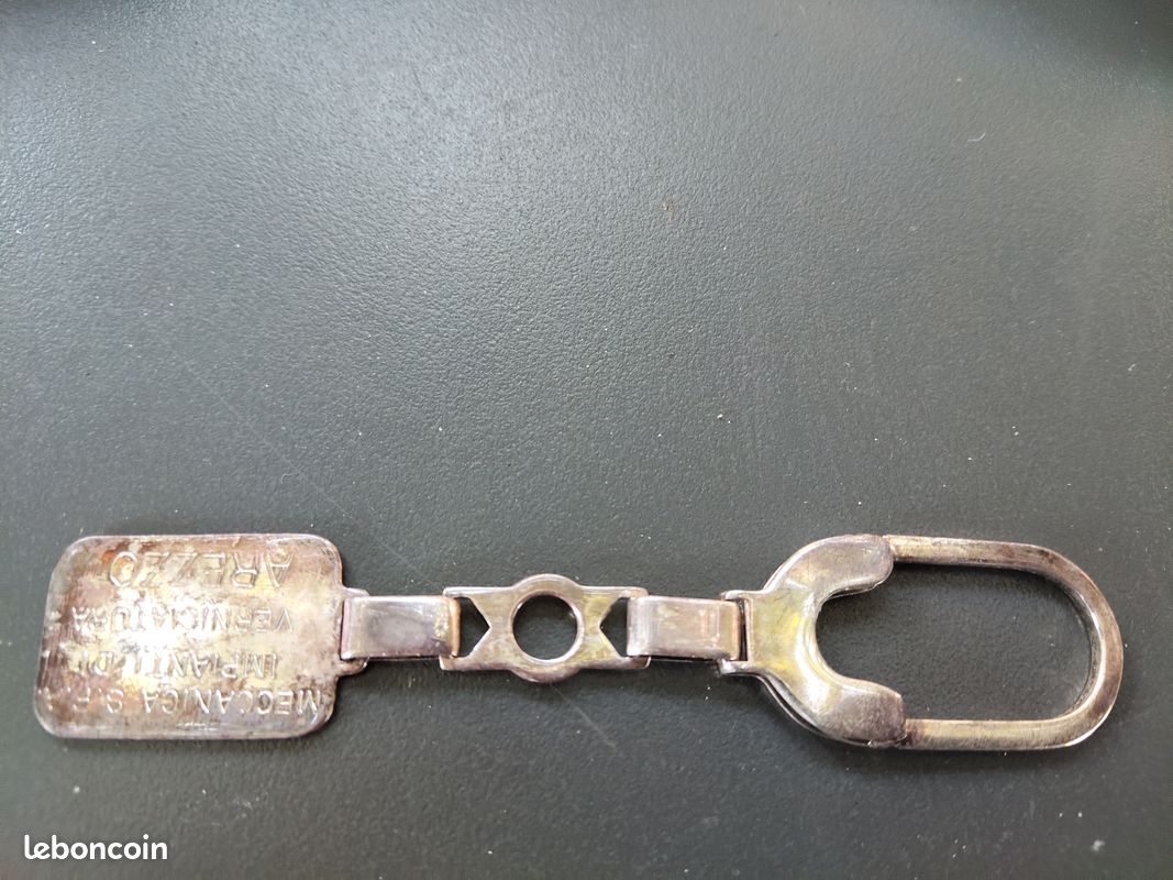 Porte clef argent et or 750 (image 4)