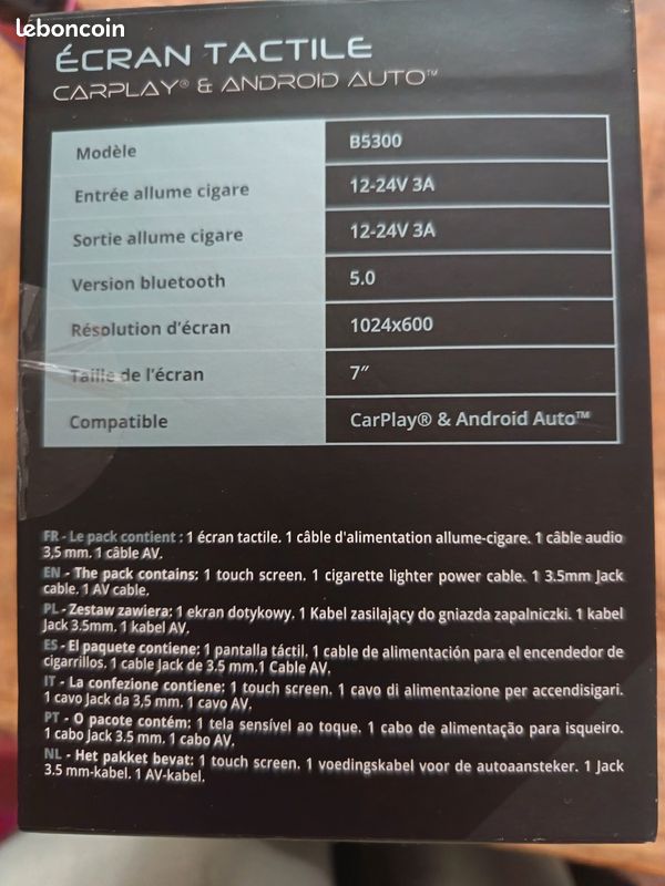 Écran tactile carplay et Android auto neuf emballé (image 4)