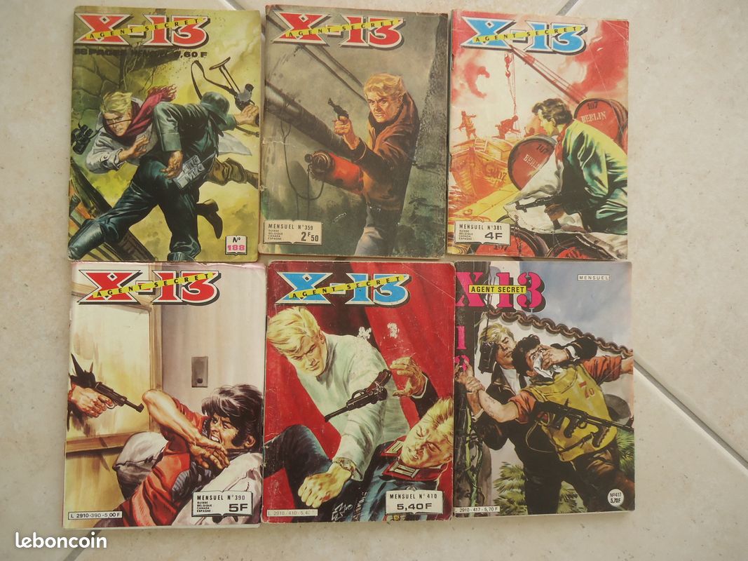 5 bandes dessinees :x 13 - Livres