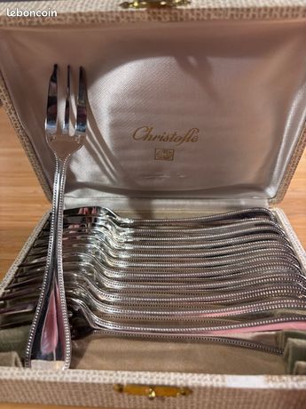 12 FOURCHETTES à gâteaux metal argenté style Louis xv EUR 30,00 - FR