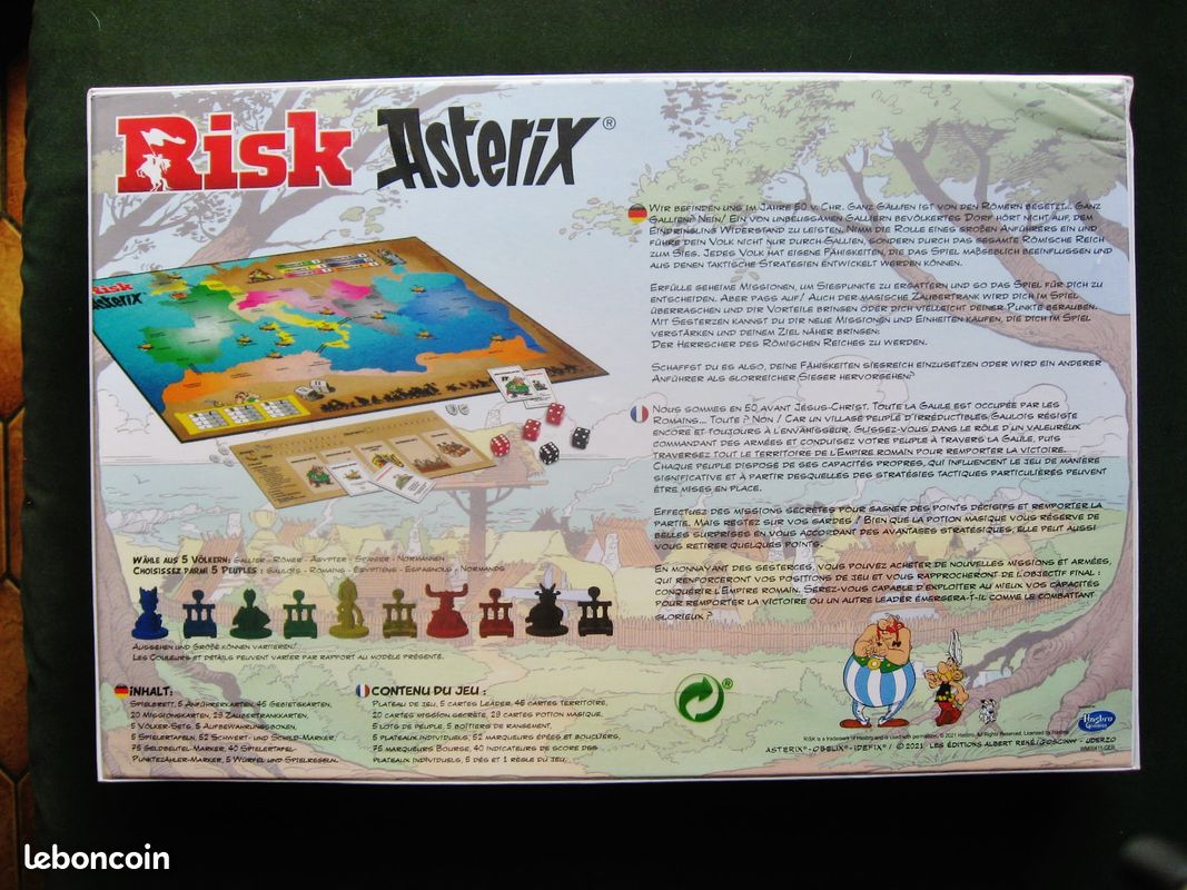 Jeu de societe risk asterix neuf sous blister / hasbro 2021 / jeu de cartes asterix neuf en cadeau de noel (image 2)