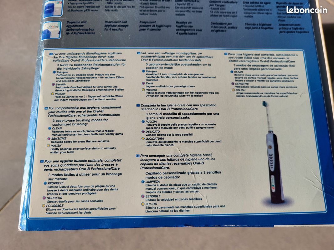 Jet dentaire Braun Oxyjet hydropulseur professionnal care 8000 (image 9)
