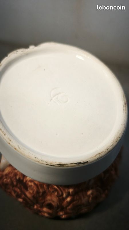 Pot à tabac ou autre original en céramique année 60 (image 8)