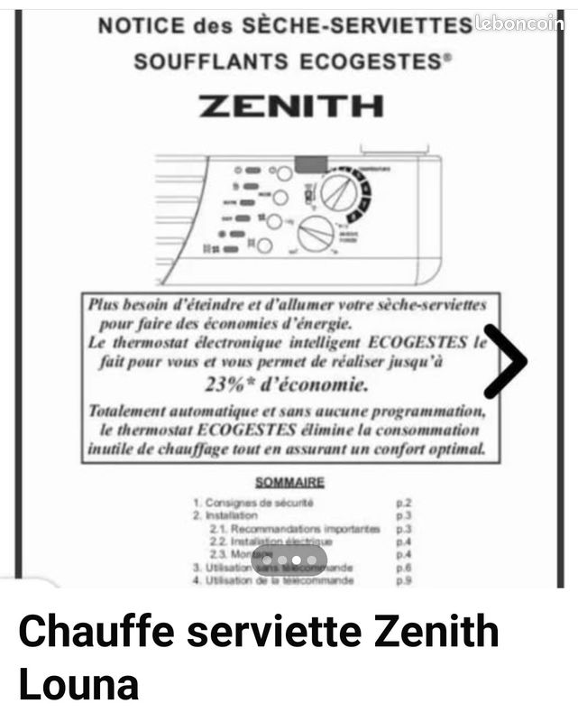 Chauffe serviettes électrique excellent état (image 3)