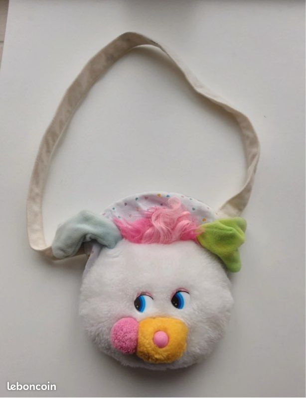 Petite peluche vintage Popples Puffling - La Roue du Passé
