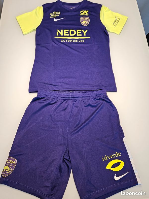 MAILLOT FOOT enfant→ FCSM SOCHAUX → PEUGEOT / MOBIL 1 / LOTTO