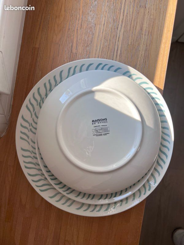 Lot de 4 assiettes Maisons du Monde – porcelaine (image 3)