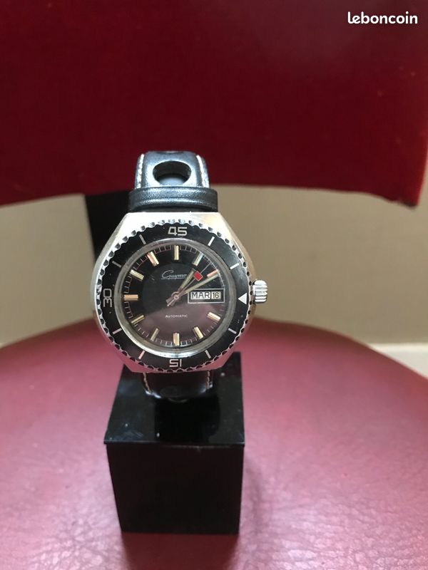 Montre Automatique Vintage Guymo Incabloc - Années 60, Style Plongeuse, Pour Femme, Occasion