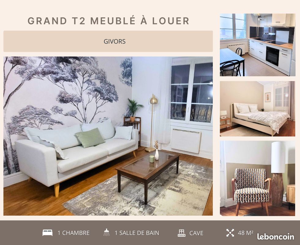 Appartement 2 pièces 48 m² · à Givors · 48 m² · 660 €/mois
