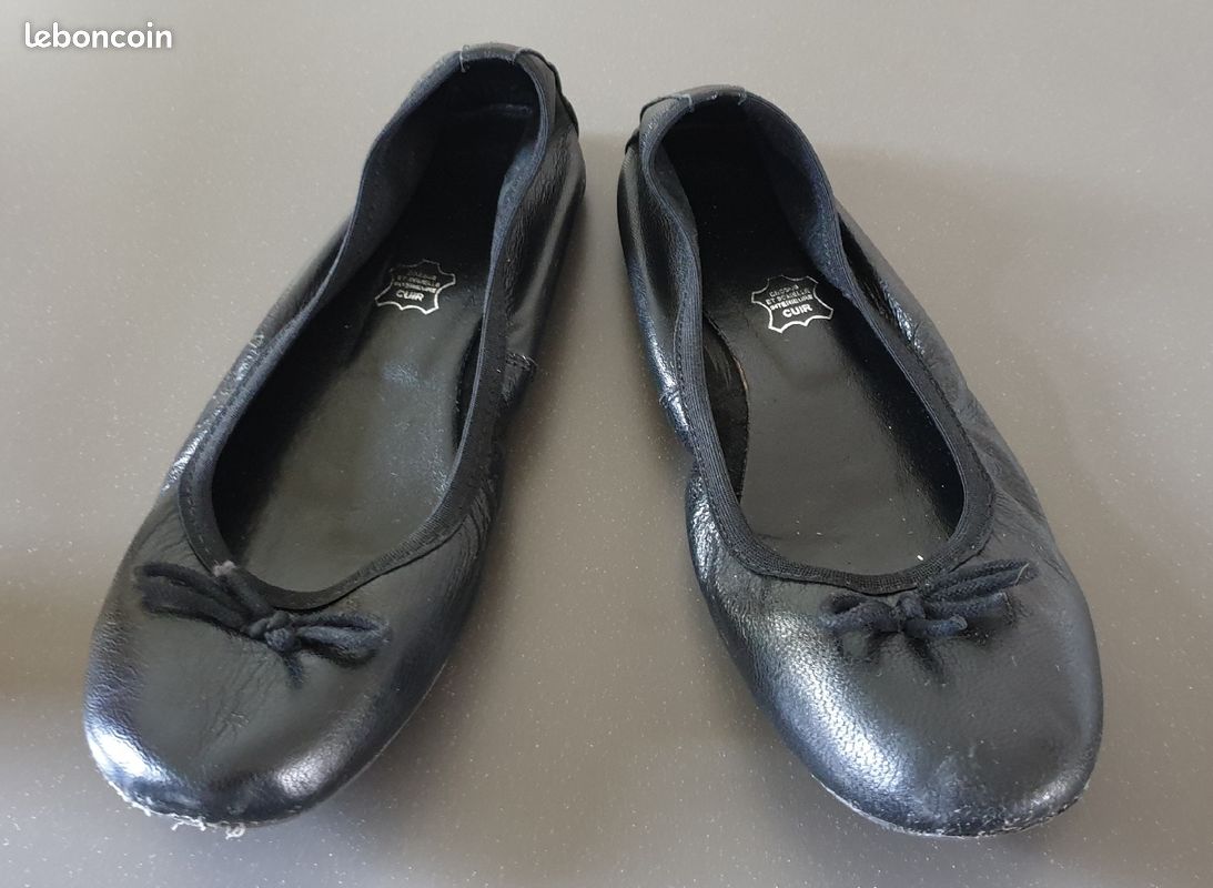 Ballerines noires fille taille 35 (image 3)