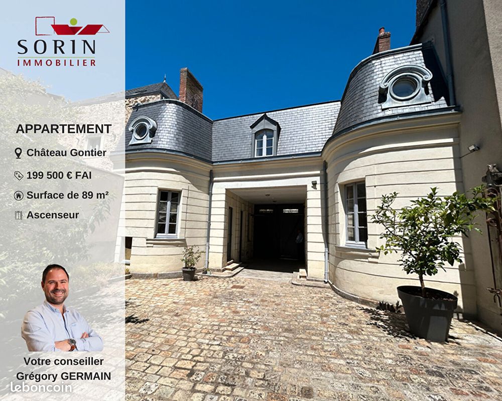 Appartement 3 pièces 89 m² · à Château-Gontier-sur-Mayenne · 89 m² · 199 500 €