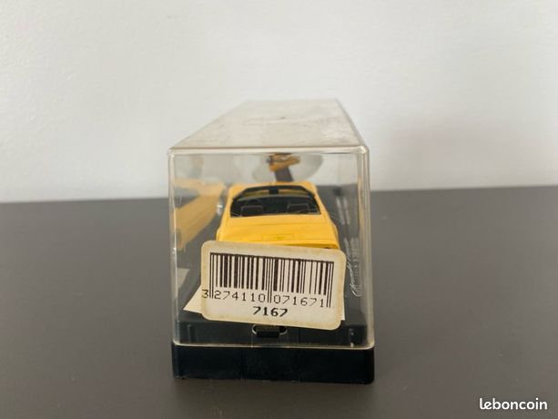 Modèle Réduit Solido Chevrolet Corvette C4 Cabriolet Jaune 1/43 - Édition HI-FI, En Excellent état Avec Boîte D'origine