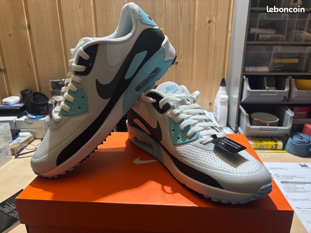 90 Hyper Turquoise Air Max 90 Turquoise Homme Paire De NIKE Air