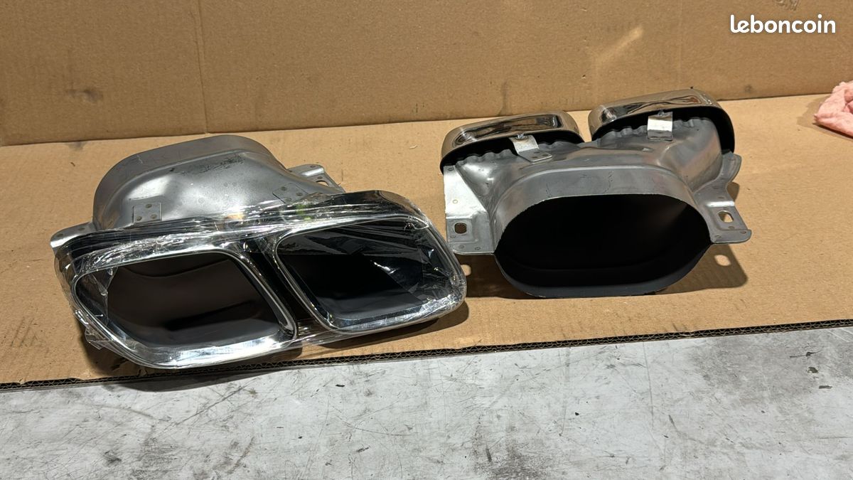 2 embouts pot chrome look MERCEDES DIFFERENT MODEL SUR LA LISTE (image 2)
