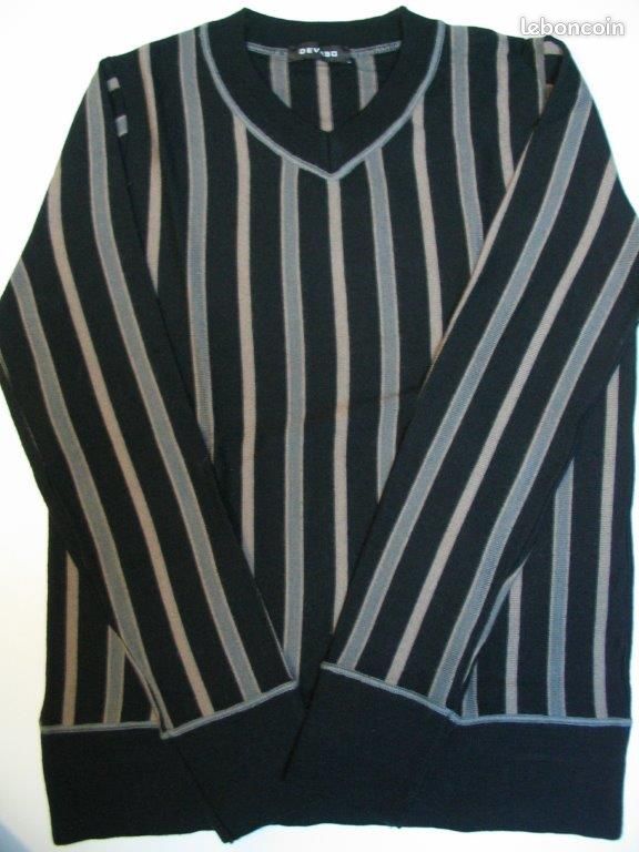 Pull DEVRED à rayures comme neuf - Taille M (image 3)