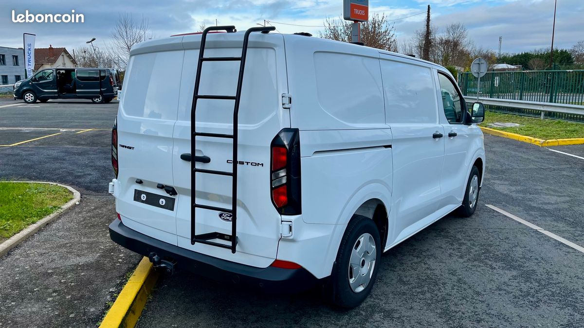24 990 HT / FORD TRANSIT CUSTOM TREND 280 l1h1 2.0 ecoblue 110 cv BVM6 TREND BLANC neuf / tva recuperable (image 3)