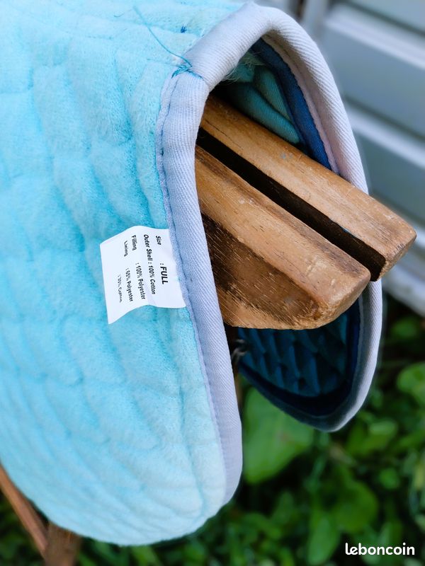 Tapis de selle padd 🐴 TdeT bleu turquoise cheval cob poney mixte CSO - Sport & Plein air