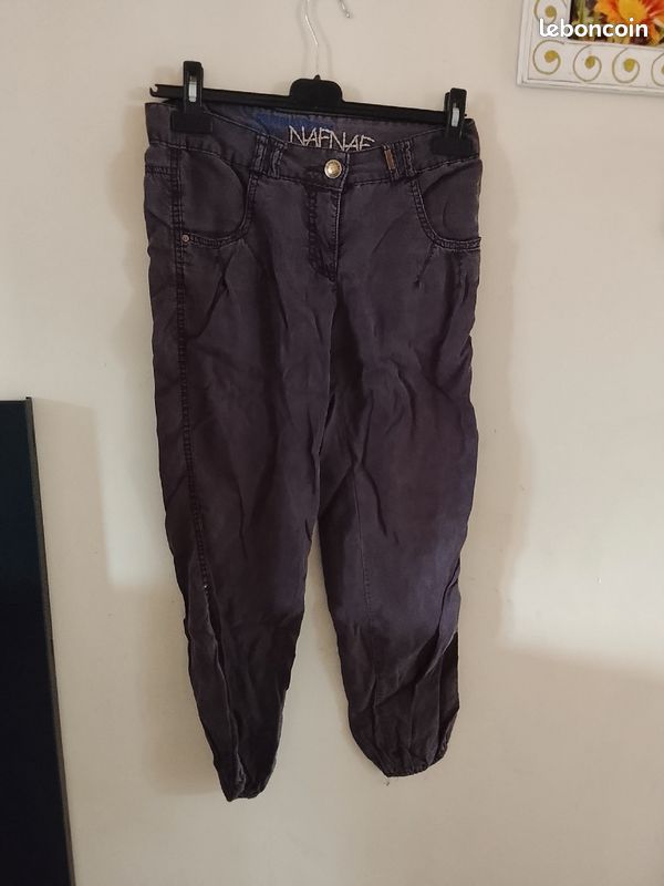 đ IdĂ©al pour cet Ă©tĂ© NAF NAF Taille 36 Pantalon fluide marron type sarouel en parfait Ă©tat đ (image 2)