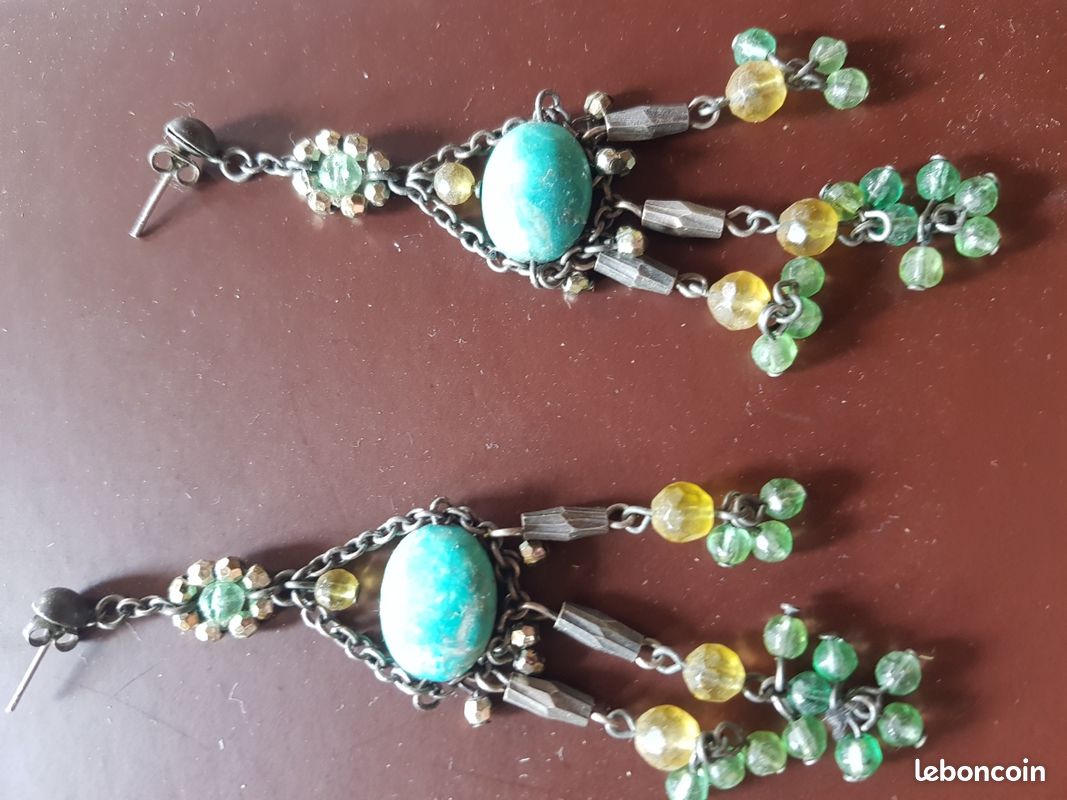 Lot De 3 Paires De Boucles D'oreilles Fantaisie - Multicolores, Neuves Sans Emballage - Pour Un Style Varié
