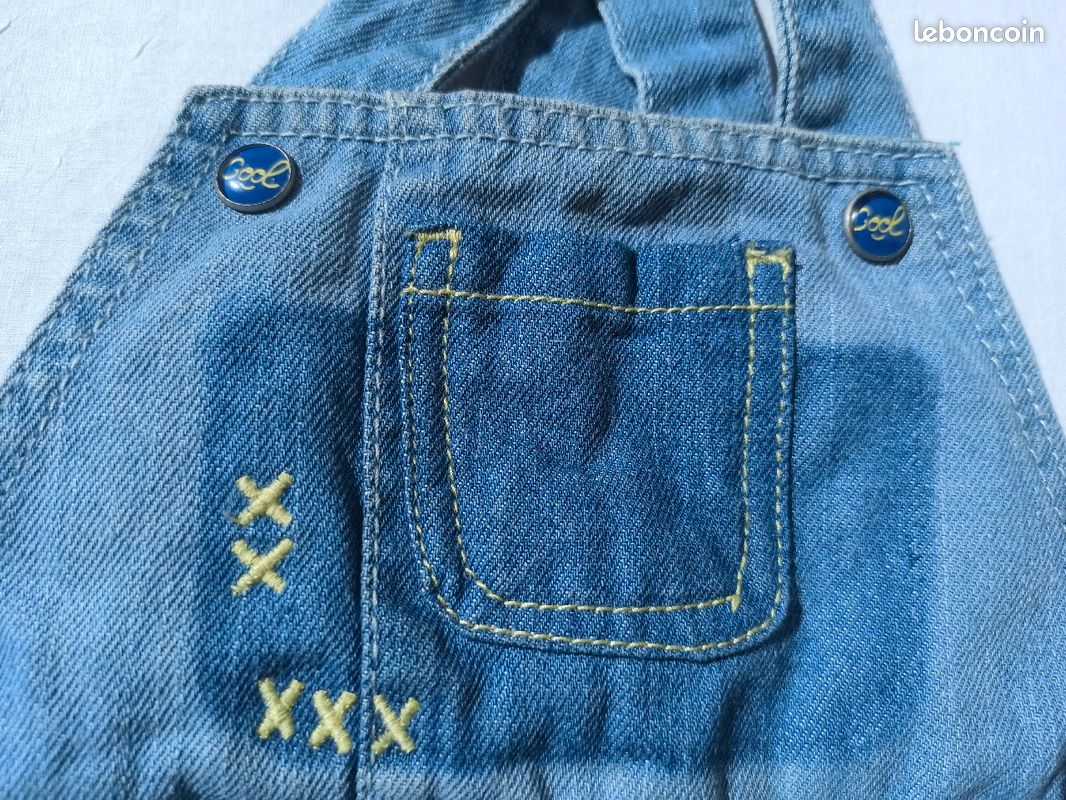 Combinaison bébé en jean's taille 12 mois - Marque Grain de Blé (image 4)