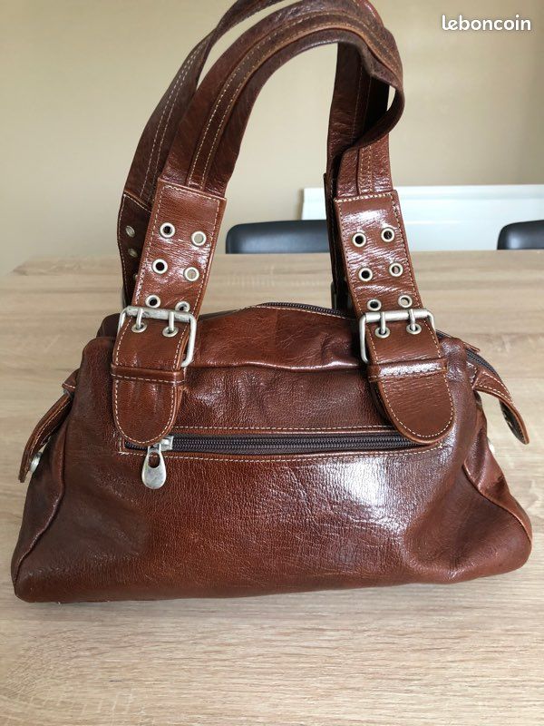 Sac à main cuir marron (image 2)