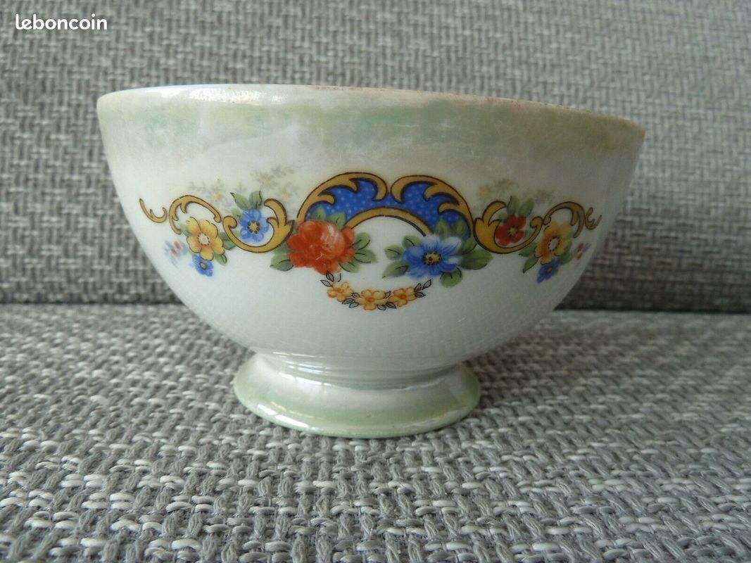 Bol vintage décor petite guirlande de fleurs (image 3)