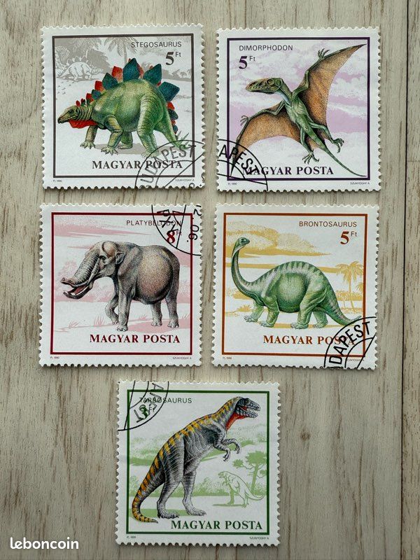 50 Timbres Préhistoriques Variés – Animaux, Amphibiens, Reptiles, Dinosaures – Collection Prophila, Qualité Garantie, Lot Pour Collectionneur