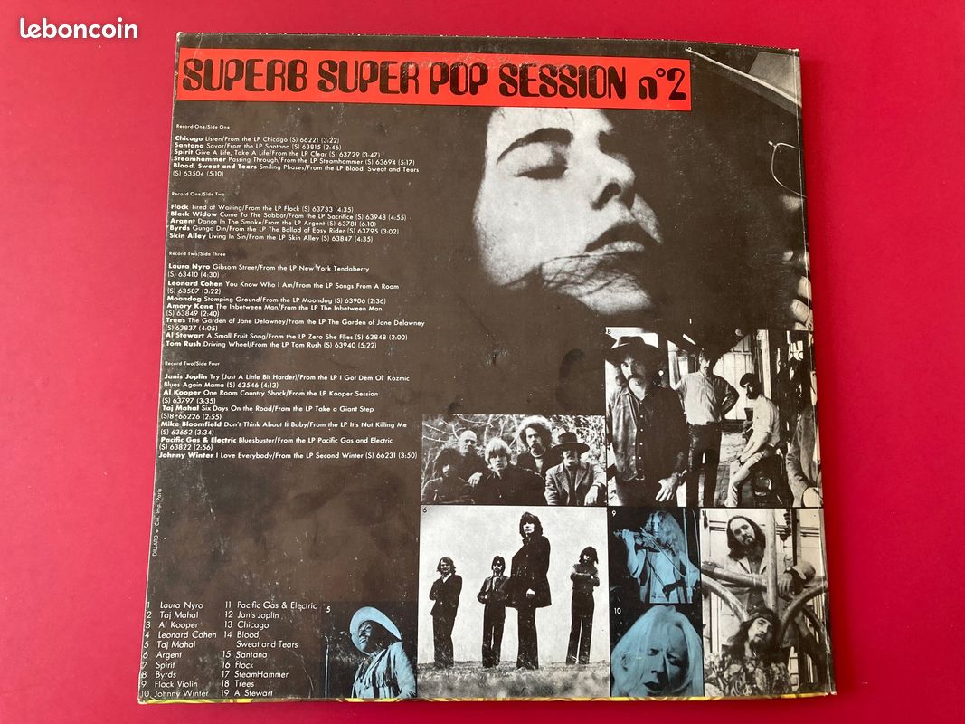 Vinyle 33 T. X2 "SUPER SUPER POP SESSION N° 2" (image 3)