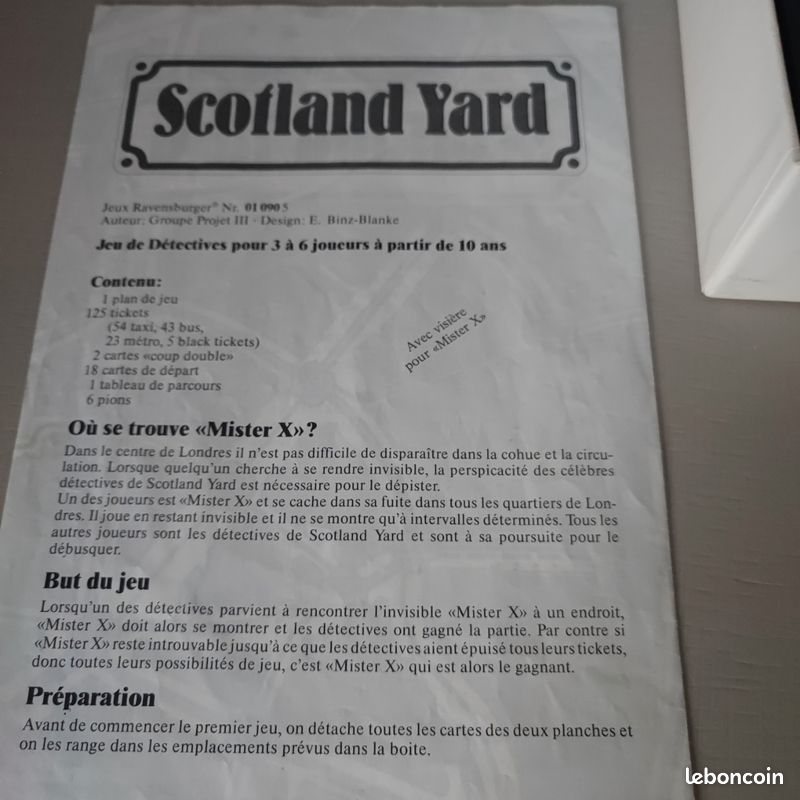 Jeux de société Scotland Yard (image 7)