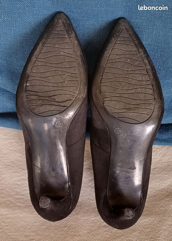 Escarpins En Cuir Bordeaux - Taille 40 - Talons Aiguilles Hauts - Excellent état (portés 3 Fois) - Marque La Redoute