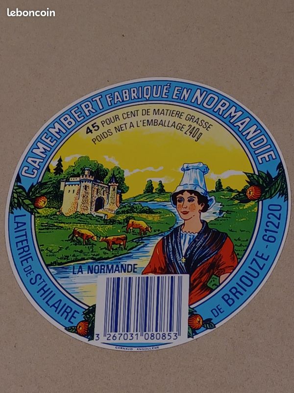 Lot D'étiquettes De Camembert Vintage - Lessay, Pont-Hebert, Quibou, Percy, Manche, Années 1960