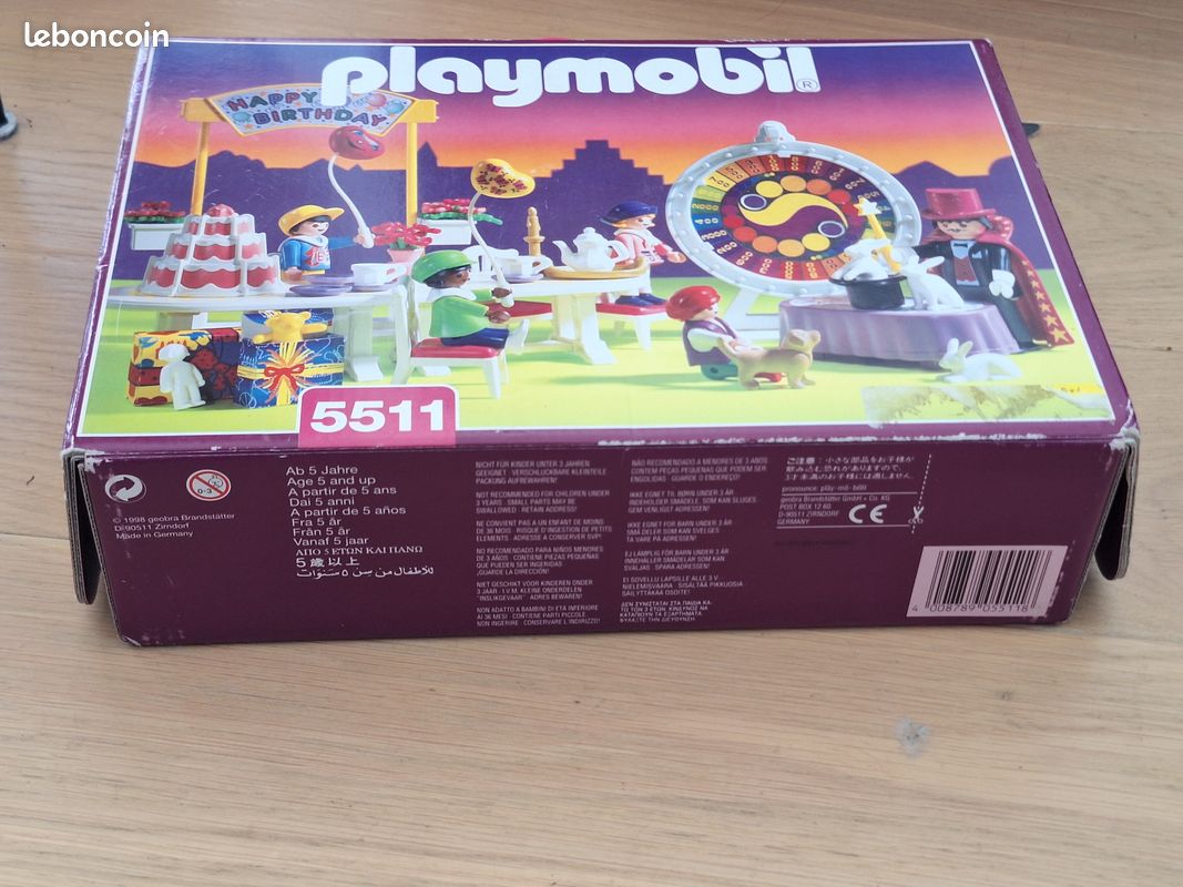 Jouet Playmobil Garçon Anniversaire Réf. 5511 - Occasion, Bon état