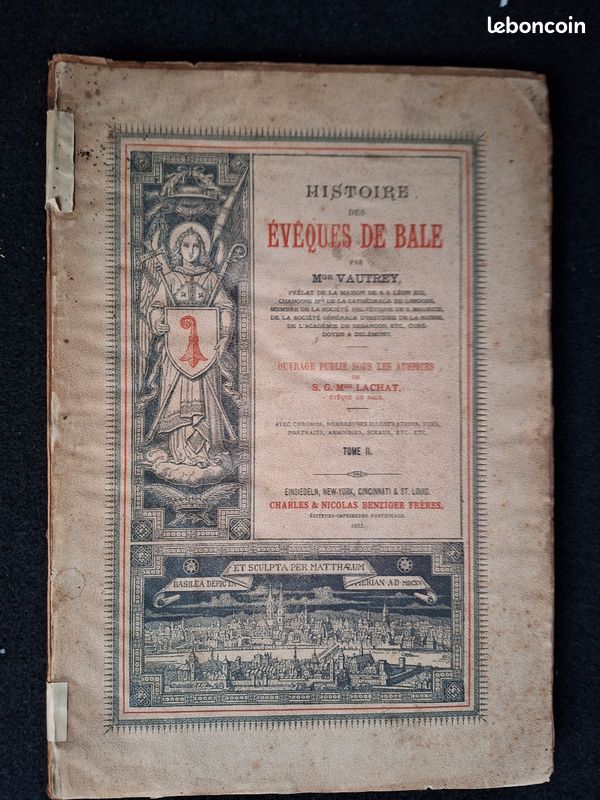 Histoire des évêques de Bâle de Mgr Vautrey volume 2 (image 1)