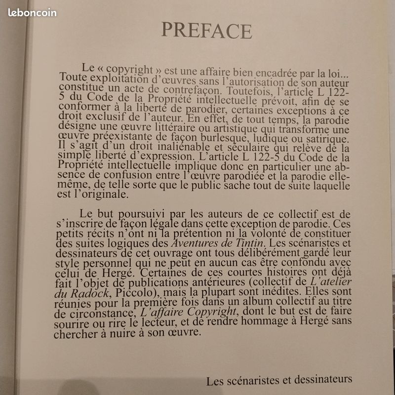 L'affaire Copyright Tintin parodies (image 5)