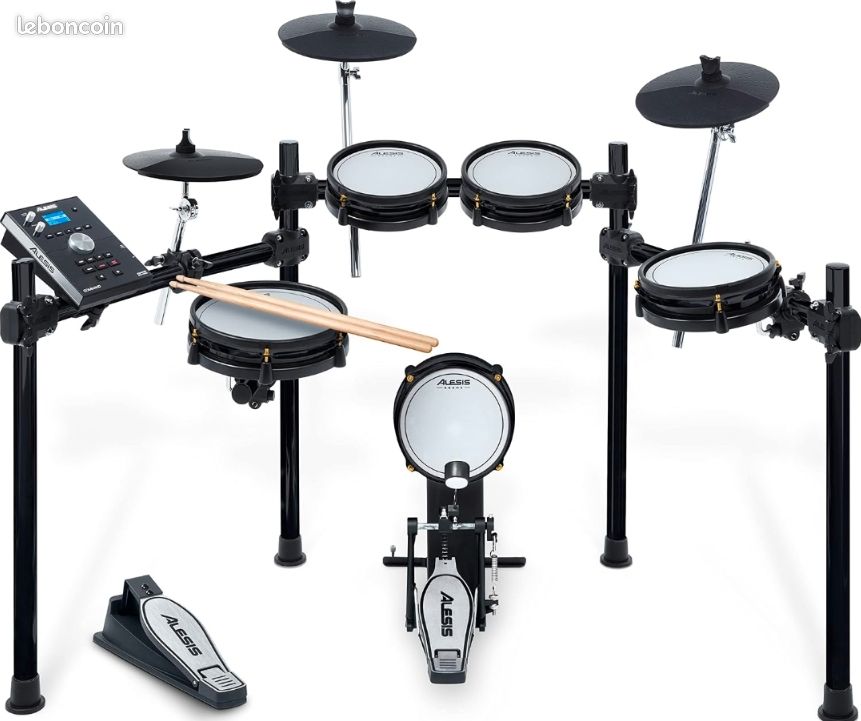 Alesis Command SE Kit - Batterie Electronique en Peau Maillée
Connexion USB MIDI, Chargement De Sample, 70 Kits, 600+ Sons, 120
Pistes (image 6)
