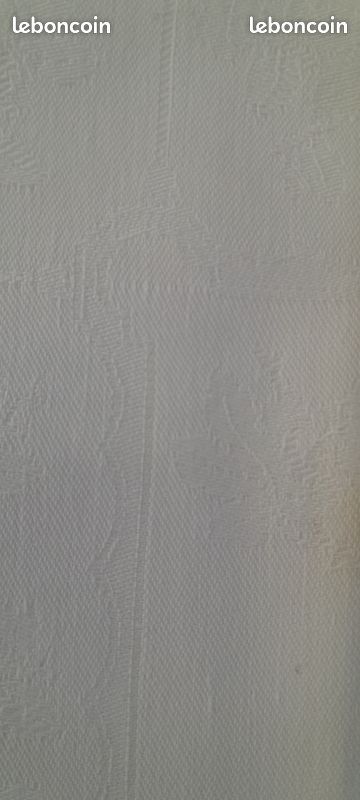 Serviette de table coton blanc damassé (image 2)